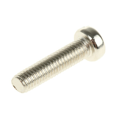 RS PRO Slot  Cheese Head Brass Machine Screws DIN 84, M5x20mm