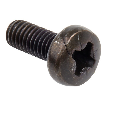 RS PRO Pozidriv Pan Steel Machine Screws DIN 7985, M4x10mm
