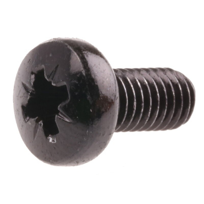 RS PRO Pozidriv Pan Steel Machine Screws DIN 7985, M5x10mm
