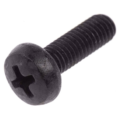 RS PRO Pozidriv Pan Steel Machine Screws DIN 7985, M5x16mm