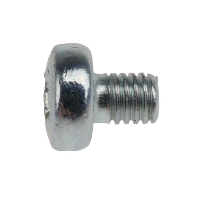 RS PRO Pozidriv Pan Steel Machine Screws DIN 7985, M3x4mm