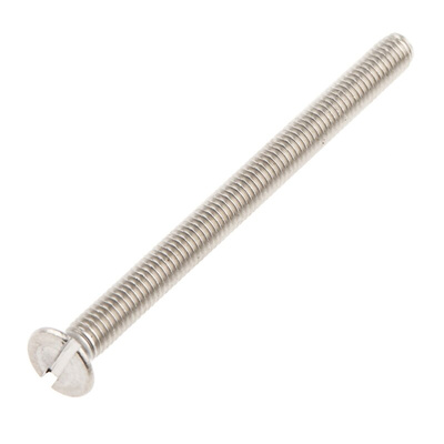 RS PRO Slot Countersunk A2 304 Stainless Steel Machine Screws DIN 963, M3x40mm