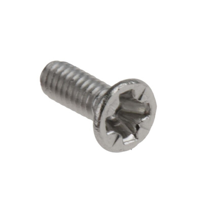RS PRO Pozidriv Countersunk A2 304 Stainless Steel Machine Screws DIN 965, M2x6mm