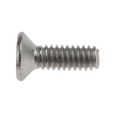 RS PRO Pozidriv Countersunk A2 304 Stainless Steel Machine Screws DIN 965, M2x6mm