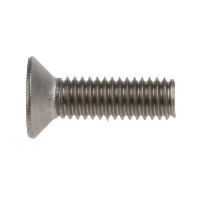 RS PRO Pozidriv Countersunk A4 316 Stainless Steel Machine Screws DIN 965, M3x10mm