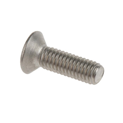 RS PRO Pozidriv Countersunk A4 316 Stainless Steel Machine Screws DIN 965, M3x10mm