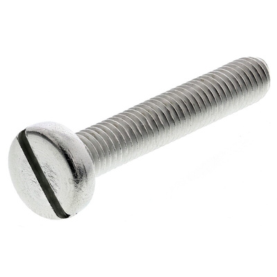 RS PRO Slot Pan A2 304 Stainless Steel Machine Screws DIN 85, M5x30mm