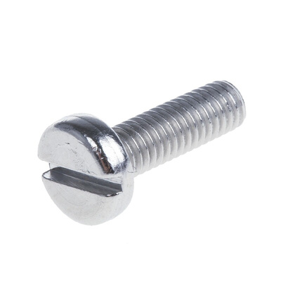 RS PRO Slot Pan A4 316 Stainless Steel Machine Screws DIN 85, M3x10mm