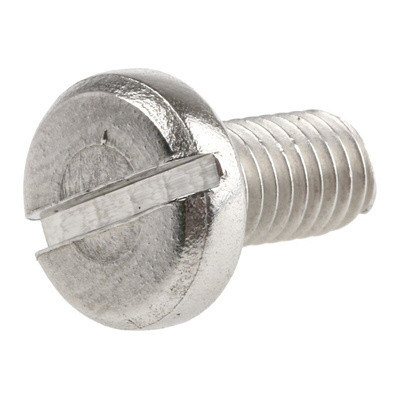 RS PRO Slot Pan A4 316 Stainless Steel Machine Screws DIN 85, M5x10mm