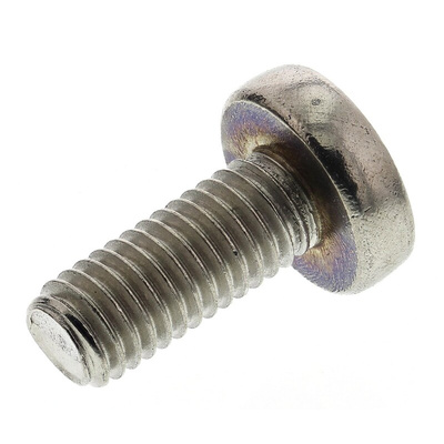 RS PRO Pozidriv Pan A4 316 Stainless Steel Machine Screws DIN 7985, M5x12mm