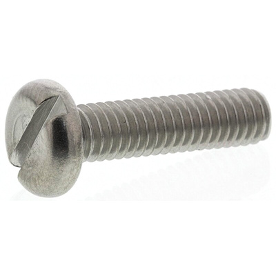 RS PRO Slot Pan A2 304 Stainless Steel Machine Screws DIN 85, M4x16mm