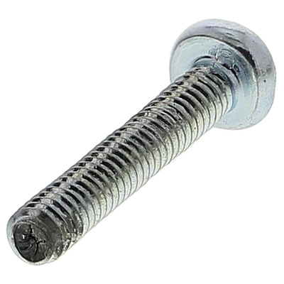 RS PRO Cross Pan Steel Machine Screws DIN 7985Z, M2x12mm