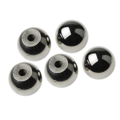 RS PRO Silver Ball Clamping Knob, M4
