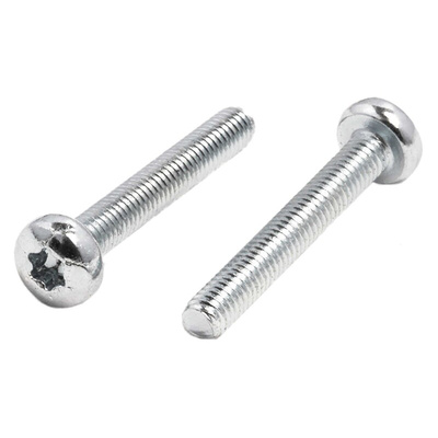 RS PRO Torx Pan Steel Machine Screws, M3x20mm