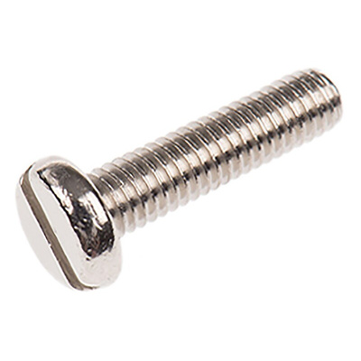 RS PRO Slot Pan Brass Machine Screws DIN 85, M3x12mm