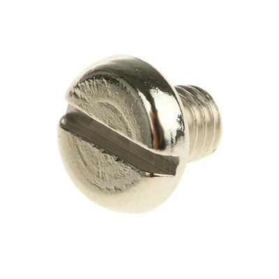 RS PRO Slot Pan Brass Machine Screws DIN 85, M5x6mm