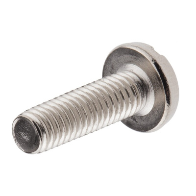 RS PRO Slot Pan Brass Machine Screws DIN 85, M5x16mm