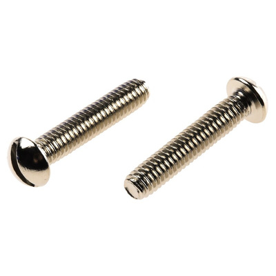 RS PRO Slot Round Brass Machine Screw BS 57 4BAx3/4in