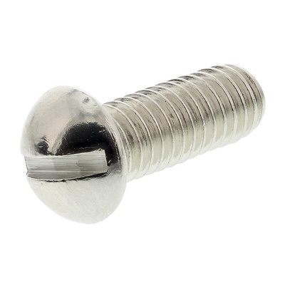 RS PRO Slot Round Brass Machine Screws BS 57 2BAx1/2in