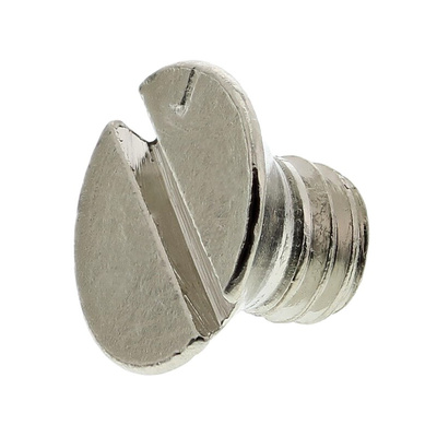 RS PRO Slot Countersunk Brass Machine Screws DIN 963, M5x6mm