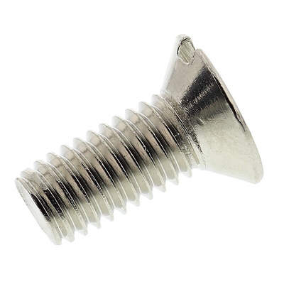 RS PRO Slot Countersunk Brass Machine Screws DIN 963, M5x12mm