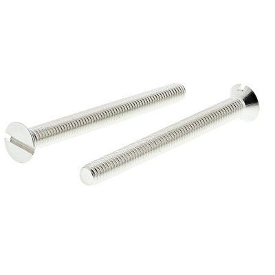 RS PRO Slot Countersunk Brass Machine Screw DIN 963, M5x50mm