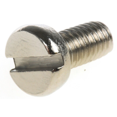 RS PRO Slot  Cheese Head Brass Machine Screws DIN 84, M3x6mm