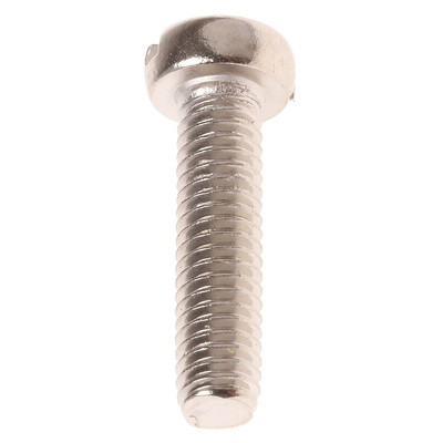 RS PRO Slot  Cheese Head Brass Machine Screws DIN 84, M4x16mm