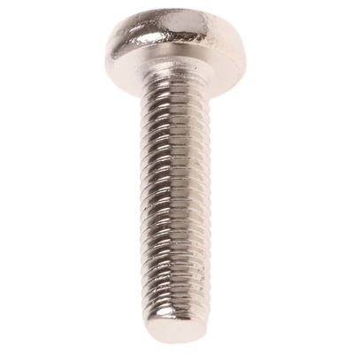 RS PRO Cross Pan Brass Machine Screws DIN 7985, M5x20mm