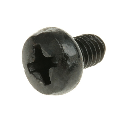 RS PRO Pozidriv Pan Steel Machine Screws DIN 7985, M4x6mm