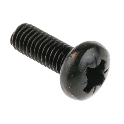RS PRO Pozidriv Pan Steel Machine Screws DIN 7985, M6x16mm