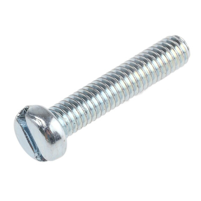 RS PRO Slot  Cheese Head Steel Machine Screws DIN 84, M4x20mm