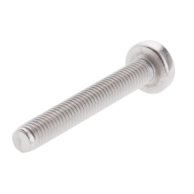 RS PRO Pozidriv Pan A2 304 Stainless Steel Machine Screws DIN 7985Z, M5x35mm
