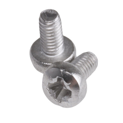 RS PRO Pozidriv Pan A2 304 Stainless Steel Machine Screws DIN 7985, M2.5x5mm