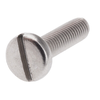 RS PRO Slot Pan A4 316 Stainless Steel Machine Screws DIN 85, M5x20mm