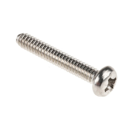 RS PRO Pozidriv Pan A2 304 Stainless Steel Machine Screws DIN 7985, M1.6x10mm