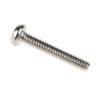 RS PRO Pozidriv Pan A2 304 Stainless Steel Machine Screws DIN 7985, M1.6x10mm