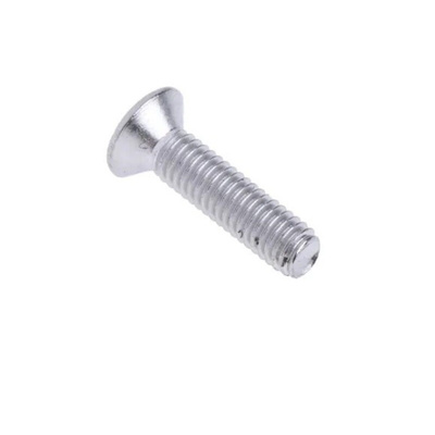 RS PRO Pozidriv Countersunk A2 304 Stainless Steel Machine Screw DIN 965, M3x12mmx0.472in