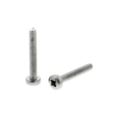 RS PRO Cross Pan A4 316 Stainless Steel Machine Screw DIN 7985, M3x20mmx0.787in