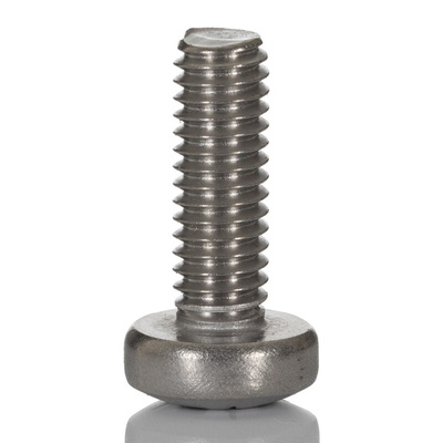 RS PRO Cross Pan A4 316 Stainless Steel Machine Screw DIN 7985, M5x12mmx0.472in