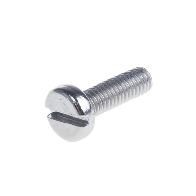 RS PRO Slot Pan A4 316 Stainless Steel Machine Screw DIN 85, M3x10mmx0.393in