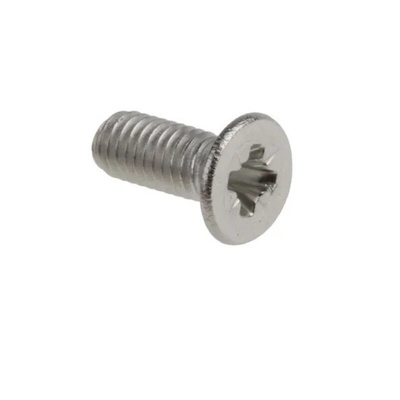 RS PRO Cross Countersunk A4/50 Stainless Steel Machine Screw DIN 965, M3x8mmx0.314in