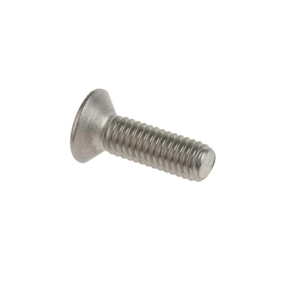RS PRO Pozidriv Countersunk A4 316 Stainless Steel Machine Screw DIN 965, M3x10mmx0.393in