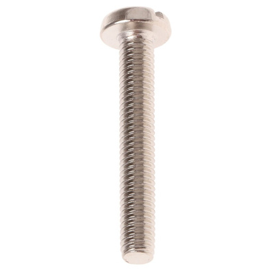 RS PRO Slot Pan Brass Machine Screws DIN 85, M3x20mm