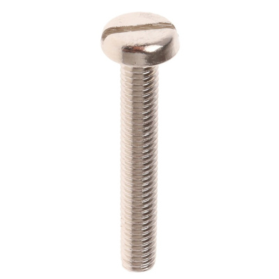 RS PRO Slot Pan Brass Machine Screws DIN 85, M3x20mm