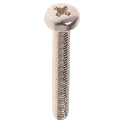 RS PRO Pozidriv Pan Brass Machine Screws DIN 7985, M3x20mm