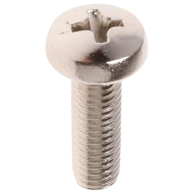 RS PRO Pozidriv Pan Brass Machine Screws DIN 7985, M5x16mm