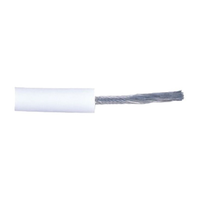 Alpha Wire White, 1.3 mm² Hook Up Wire 39X1620 Series , 30.5m