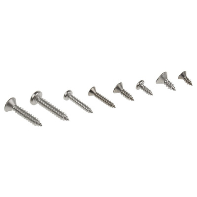 RS PRO Stainless Steel 890 Piece Pozidriv Drive Screw/Bolt Kit