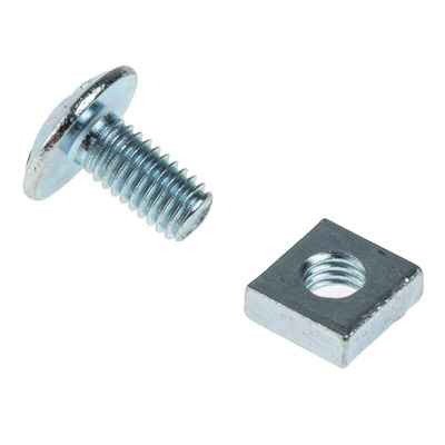 Bright Zinc Plated Steel Roofing Bolt, M6 x 12mm